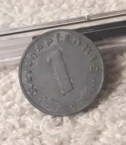 1940 DARK  WW2  1 REICHSPFENNIG ~ GERMAN ~ GERMANY ~ HEAVILY CIRCULATED  COIN
