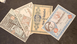 DNSAP GERMAN BANKNOTES WW2 WWII SS FREIKORPS DANISH LEGION DENMARK CURRENCY