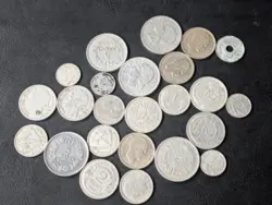 24 X WWII WW2 SECOND WORLD WAR FRANCE COINS FRANCS OCCUPIED FRENCH JOB LOT