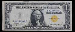 1935A $1 SILVER CERTIFICATE WW2 NORTH AFRICA EMERGENCY NOTE VF DETAILS