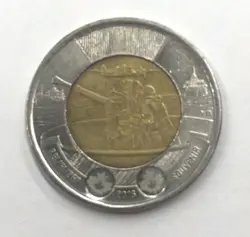CANADA 2016 BATTLE OF THE ATLANTIC WW2 TOONIE CANADIAN $2 DOLLARS CIRCULATED