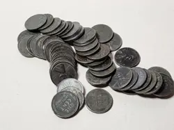 1 ROLL (50) COINS MIXED WW2 U.S. STEEL WHEAT CENT PENNIES CIRCULATED