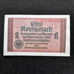 1 REICHSMARK 1940 1945 ND GERMANY THIRD REICH WW2 BANKNOTE REPRODUCTION P-R136