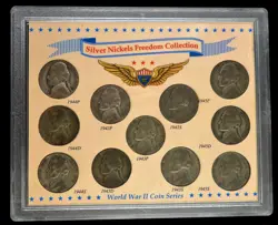SILVER NICKELS FREEDOM COLLECTION - WORLD WAR 2 COIN SERIES LOT#2804