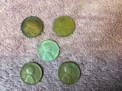 VINTAGE WAR WW2 LOT 1941-1942-1943 STEEL 1944 1945 WHEAT PENNY COPPER