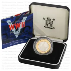 2005 ST PAUL'S CATHEDRAL THE SECOND WORLD WAR £2 PIEDFORT SILVER PROOF COINS