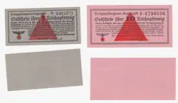 LOT: GERMANY WW2 POW CAMP MONEY 1+10 REICHSPFENNIG LAGERGELD HISTORICAL UNC