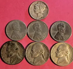 SILVER MERCURY DIME.