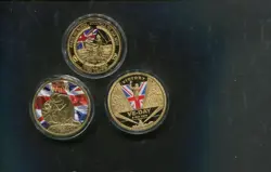 3 MEDALLIONS OF  WW2
