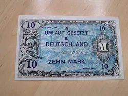10 MARK ALLIED MILITARY AUTHORITY 1944 GERMANY GERMAN EMPIRE WW2