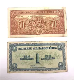 AUSTRIA  WW2 ALLIED MILITARY CURRENCY 1944