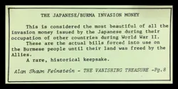 JAPANESE OCCUPIED BURMA