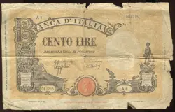 ITALY 1942 100 LIRE WORLD WAR 2 | CIRCULATED BANKNOTE | PICK 59 | FREE SHIPPING