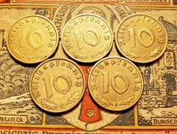 A*B*D*E*F* 10 REICHSPFENNIG