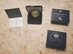 2020 W PROOF SILVER EAGLE - WW2 V75 PRIVY MARK - OGP& COA             