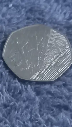 RARE OLD LARGE 50P COIN HUNT 1994 50 YEAR ANNIVERSARY OF D DAY WW2 WORLD WAR 2,