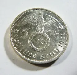 SILVER 1938 REICHSMARK