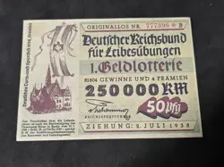 GELDLOTTERIE NOTE TICKET