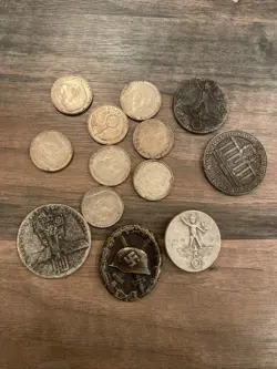 HISTORICAL WORLD WAR 2 GERMAN ARTIFACTS AND COINS