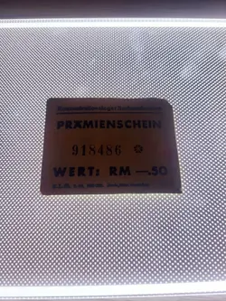ESTATE/GHETTO/REICHSMARK/SACHSENHAUSEN/WW2/CONCENTRATION CAMP/BANKNOTE/NOTE