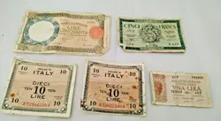 ITALIAN BANKNOTES WW2