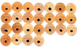 GERMAN COIN 25X 1 REICHSPFENNIG 1936- 1940 SWASTIKA 3RD REICH WW2 COLLECTION SET