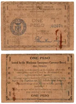 MINDANAO 1PESO WW2