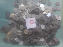 1943 D ROLL STEEL CENTS 50 COINS LINCOLN 1C CENT PENNIES PENNY LOT DENVER WW2 .