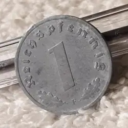 1942 , WW2  1 REICHSPFENNIG ~ GERMAN ~ WWII GERMANY ~  HEAVILY CIRCULATED ☆