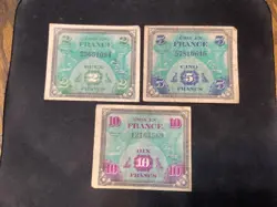 2/5/10 FRANCS WW2