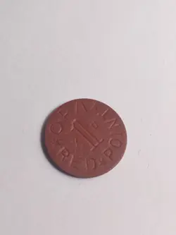 OPA RED POINT RATIONITY TOKEN XU WWII RATION COIN WORLD WAR 2 HISTORY 1944