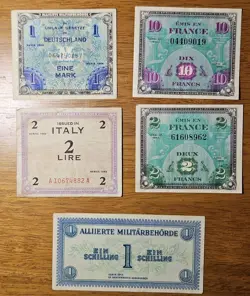 OCCUPATION CURRENCY COUNTRIES