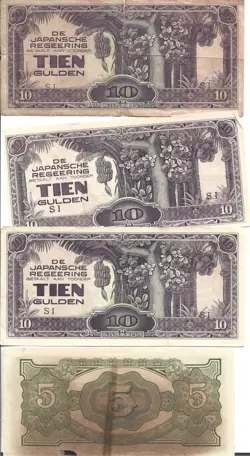 WW2  JM NOTES FOR DUTCH INDIES 9 NOTES