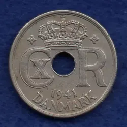 FAEROE ISLANDS WW2 1941 10 ORE, SCARCE (REF. C8199)