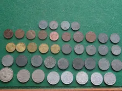 WW2 GERMANY  THIRD REICH MARK PFENNIG 1934 - 1943  COIN  PACKET M103