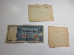 WWII GERMAN SOUVENIR CURRENCY NOTE COVER PAPER MONEY GERMANY WW II VTG WAR WW2