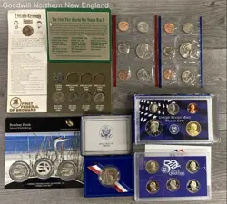 COLLECTIBLE US COINS LOT 2007 PROOFS 19986 UNCIRCULATED WW2 1986 LIBERTY HALF