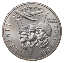 1993 UNC WWII WORLD WAR 2 1991-1995 COMMEMORATIVE HALF DOLLAR *8437