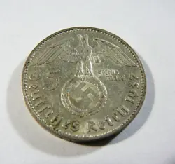 SILVER 1937 REICHSMARK