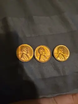 1945 P, D, S FULL YEAR SET UNCIRCULATED LINCOLN CENTS WHEAT PENNY BU WW2