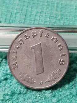 WW2  1 REICHSPFENNIG~ GERMANY, HEAVILY CIRCULATED SEE PHOTOS!!