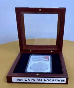2020 W END OF WORLD WAR 2 WW2 V75 PRIVY SILVER EAGLE PR70 NGC EARLY RELEASES