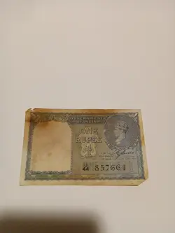 1940 PRE WW2 INDIAN ONE RUPEE