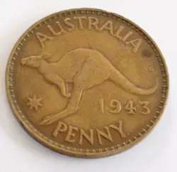 AUSTRALIA 1 PENNY COMMONWEALTH 1943 WW2