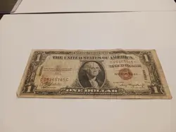 1935 A $1 HAWAII OVER PRINT SILVER CERTIFICATE WW2 SN C05365765