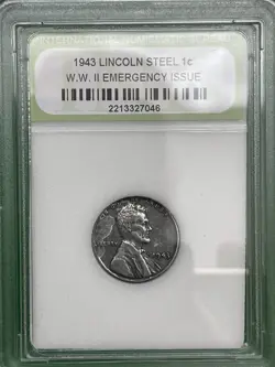 LINCOLN 1943 STEEL PENNY WW2 EMERGENCY ISSUE