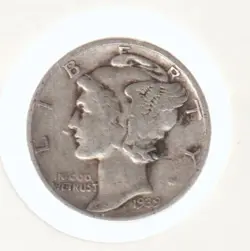 RARE OLD 1939 US WWII SILVER MERCURY DIME COIN COLLECTION BULLION BAR ROUNDS WW2