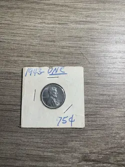 1943 STEEL PENNY WW2 CENT IN UNCIRCULATED CONDITION