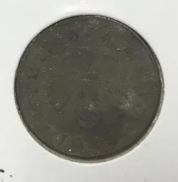 1944D GERMANY THIRD REICH SWASTIKA WORLD WAR 2! 10 PFENNIG! SWASTIKA! OLD COIN!