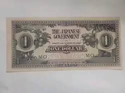 FREE SHIPPING WW2 JAPANESE INVASION MALAYA 1942 BANANA ONE DOLLAR PETETHEGREEK. 